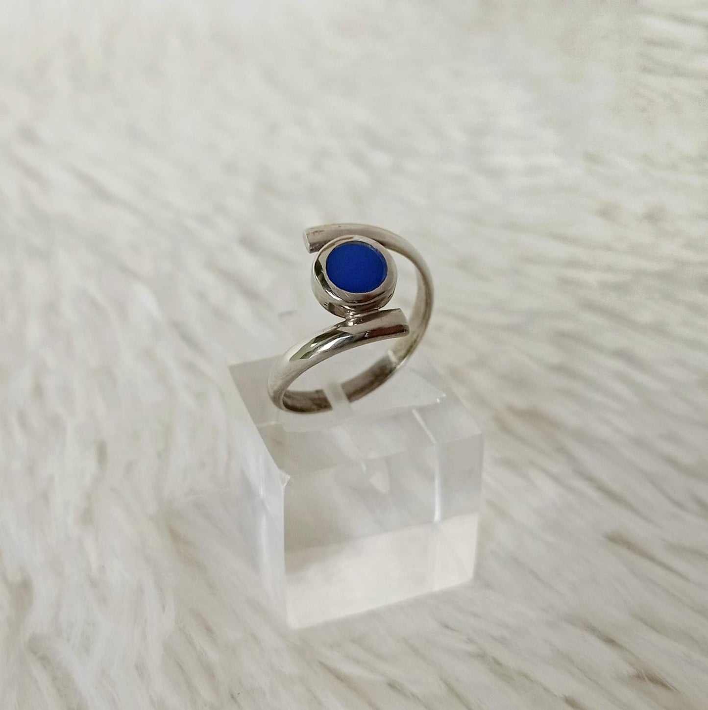 Anillo de Alpaca Peruana y Resina
