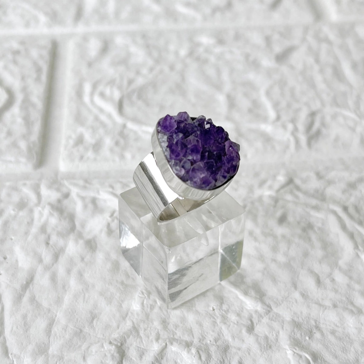 Anillo de Alpaca y Piedra Natural