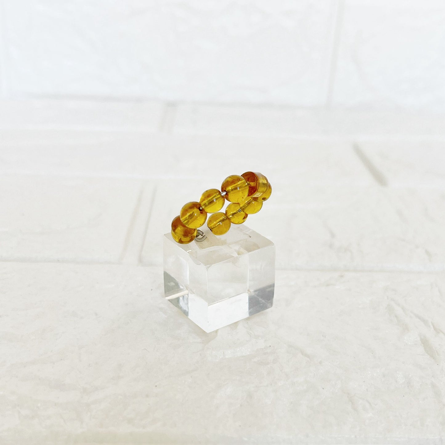 Anillo de Acero Quirúrgico y Citrino
