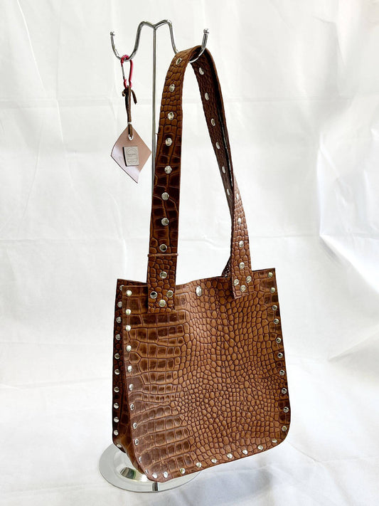 Cartera de Cuero Croco