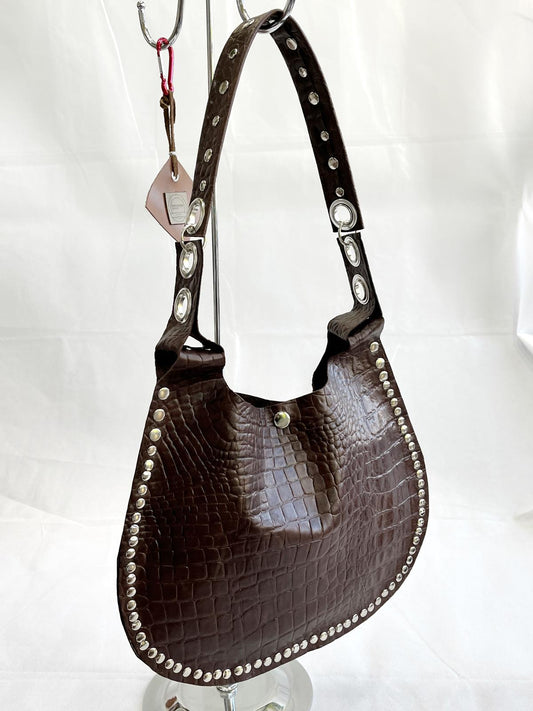 Cartera de Cuero Croco