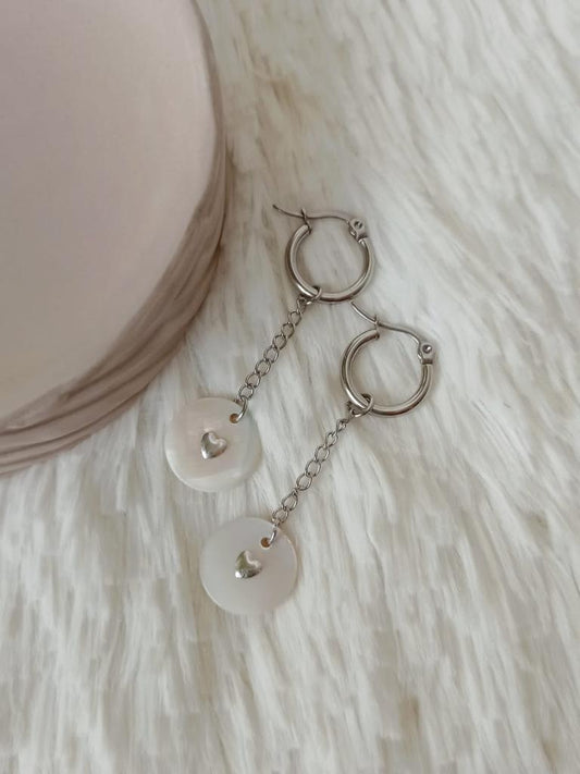 Caravanas de Acero Quirúrgico y Nácar