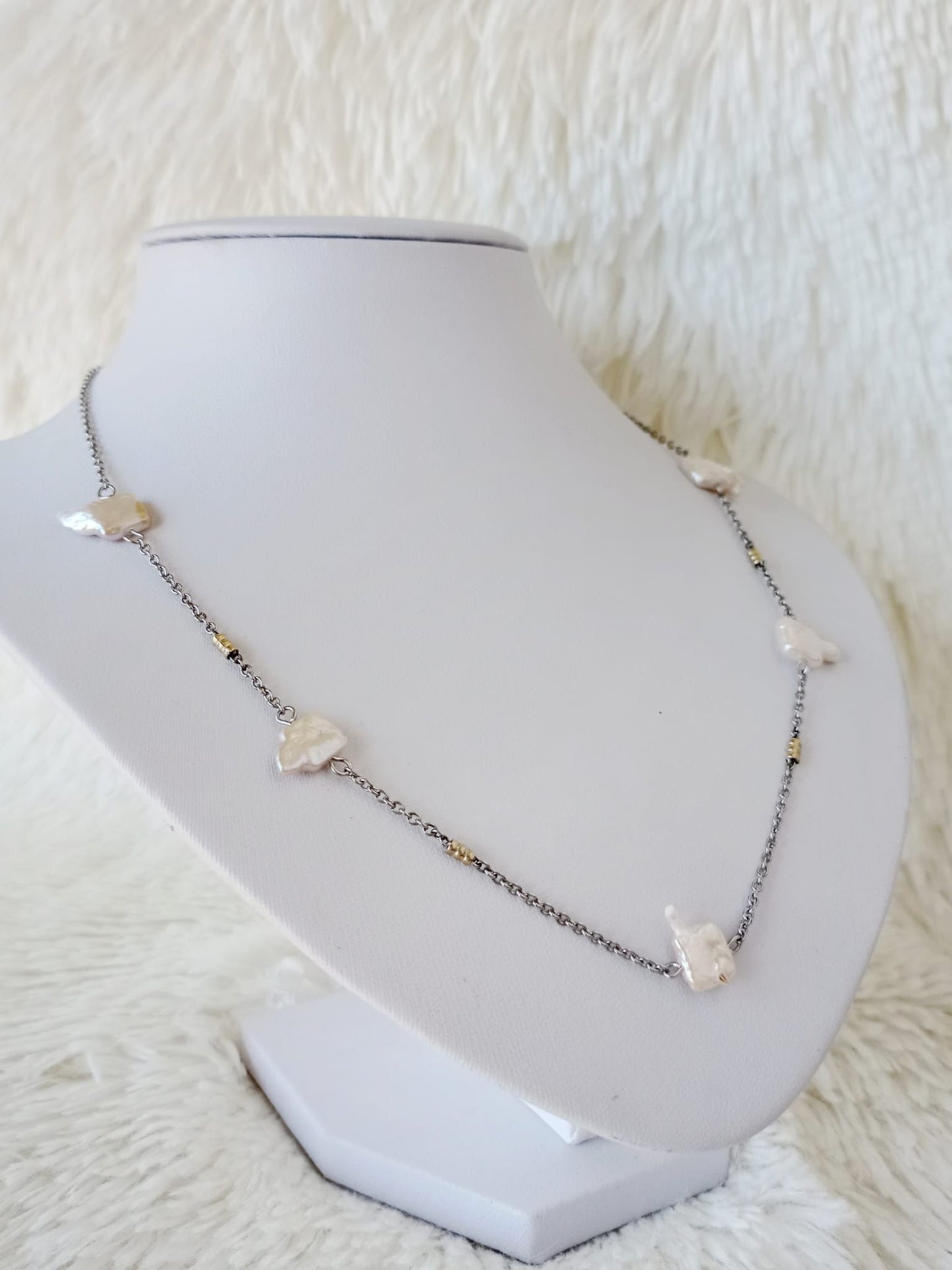 Conjunto de Acero Quirúrgico y Perla de Río