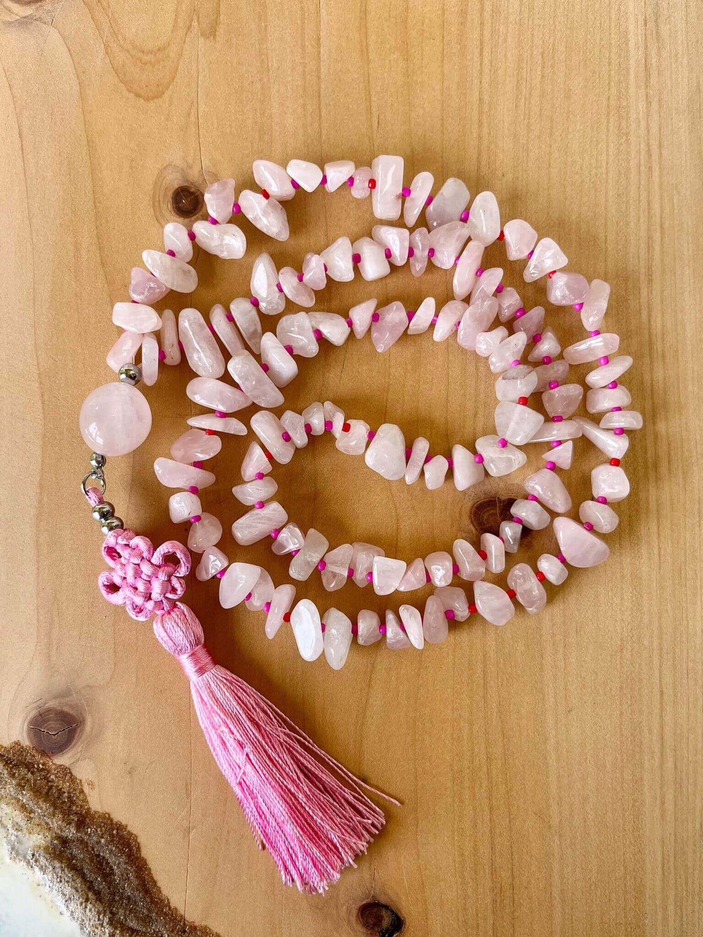 Collar Japa Mala de Piedra Natural 108 cuentas