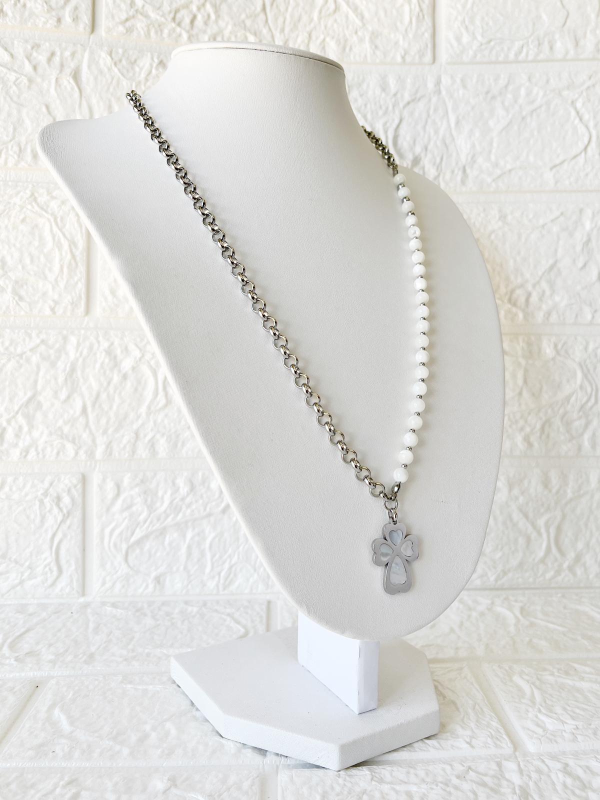 Collar de Acero Quirúrgico y Nácar