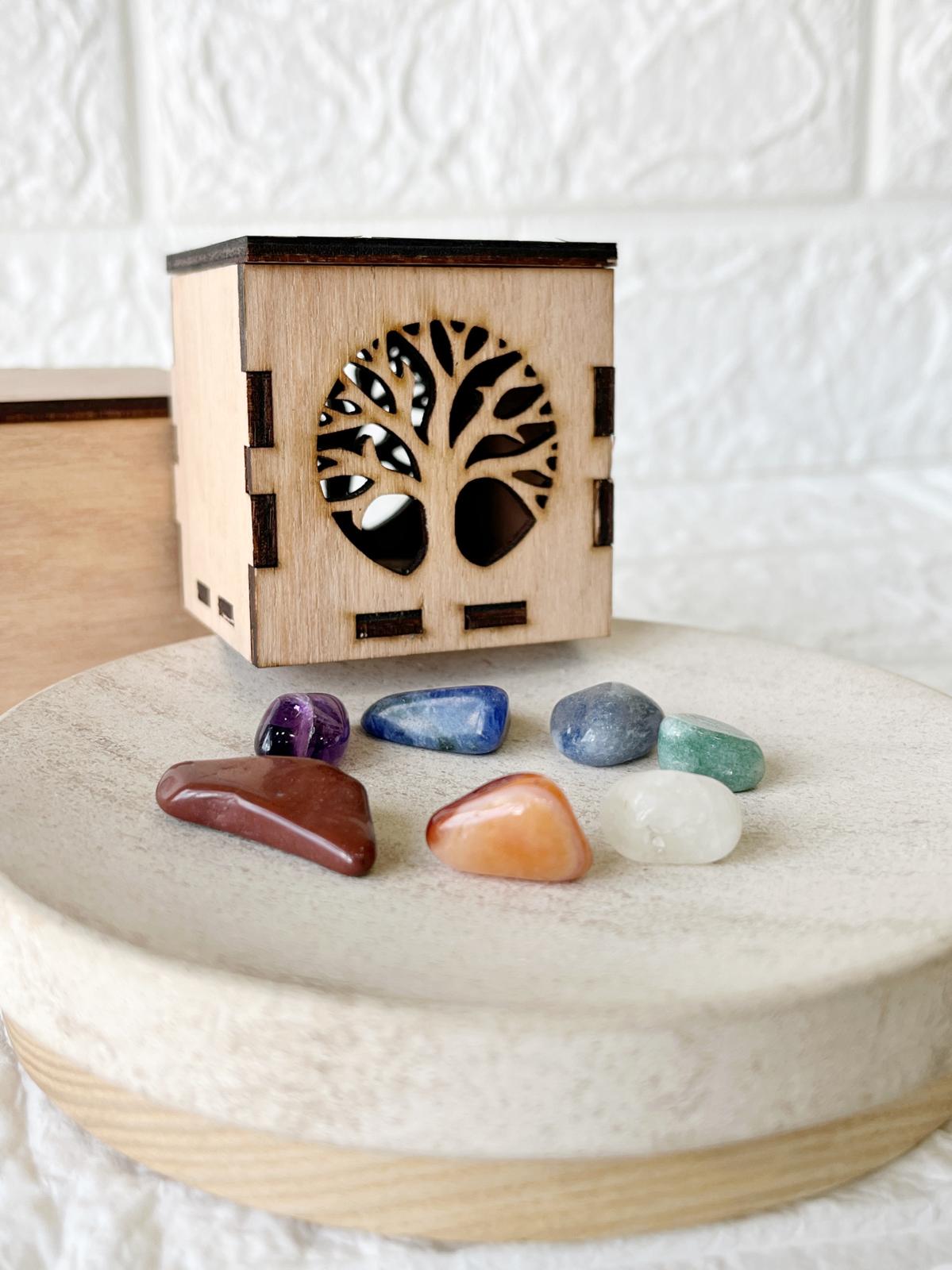 Kit 7 Chakras de Piedras Naturales