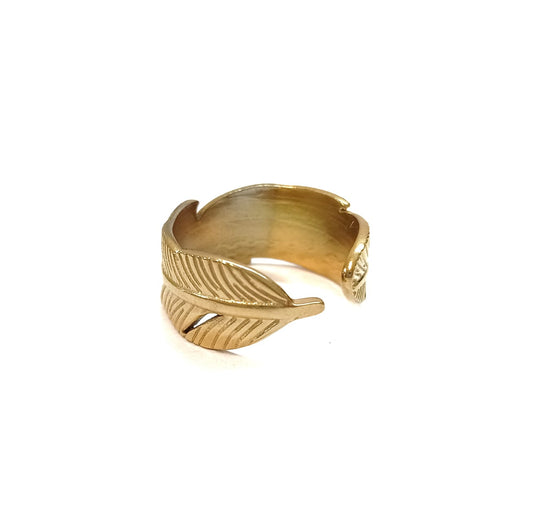 Anillo de Acero Dorado