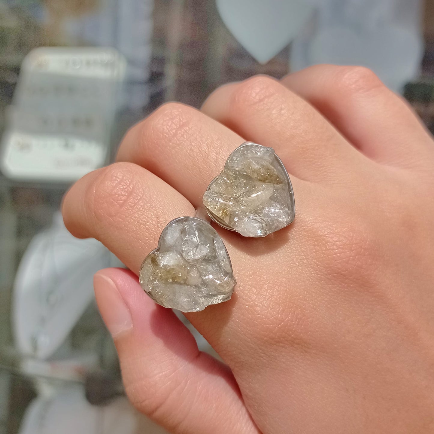Anillo de Acero Quirúrgico y Citrino