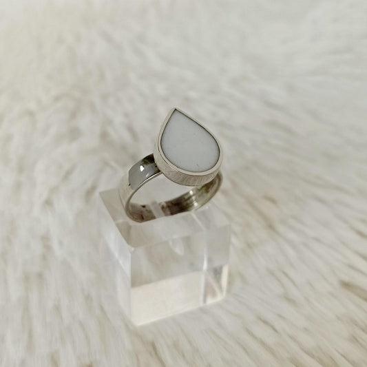 Anillo de Alpaca Peruana y Resina