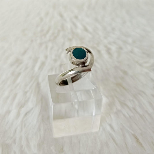 Anillo de Alpaca Peruana y Resina