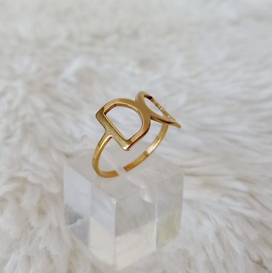 Anillo de Acero Dorado