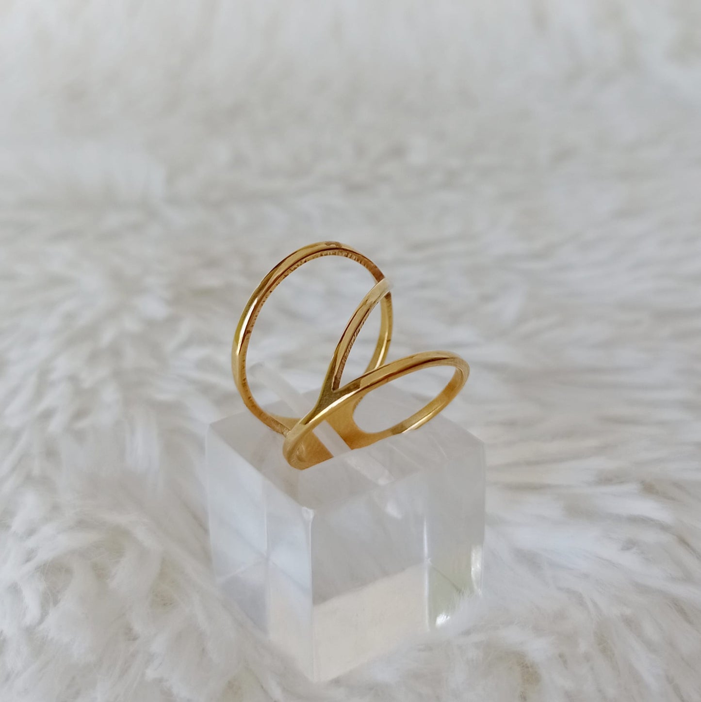 Anillo de Acero Dorado