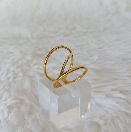 Anillo de Acero Dorado