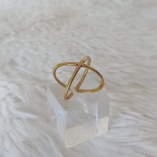 Anillo de Acero Dorado