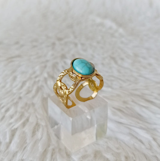 Anillo de Acero Dorado