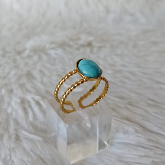 Anillo de Acero Dorado