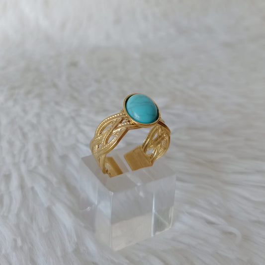 Anillo de Acero Dorado