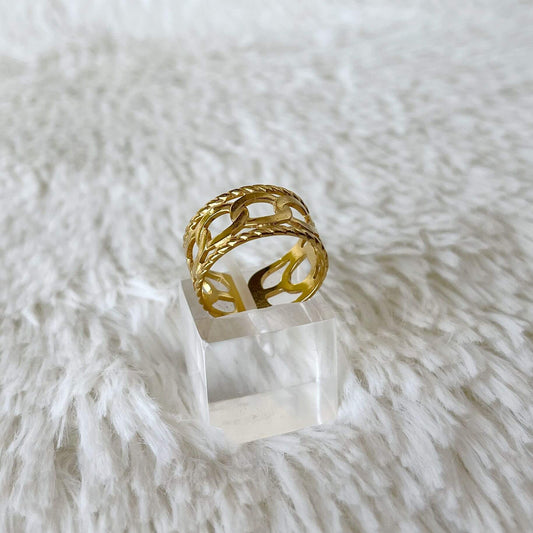 Anillo de Acero Dorado