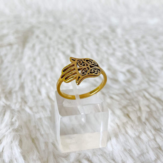 Anillo de Acero Dorado