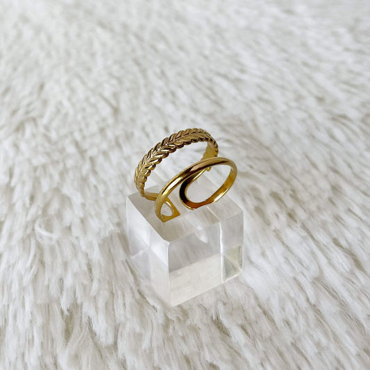 Anillo de Acero Dorado