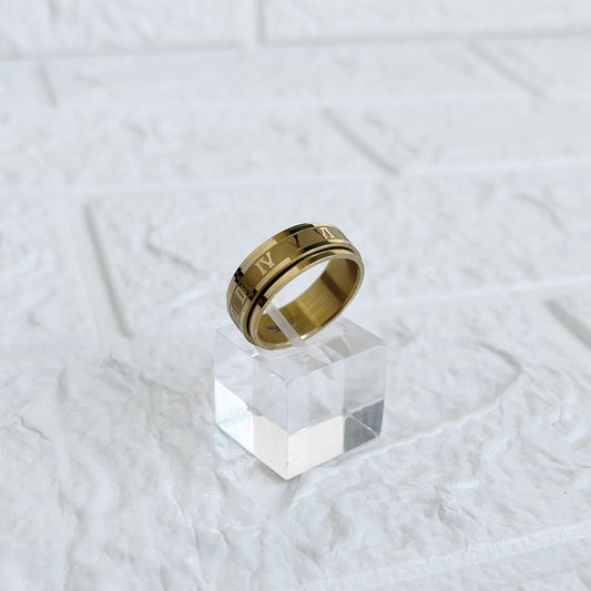 Anillo de Acero Dorado
