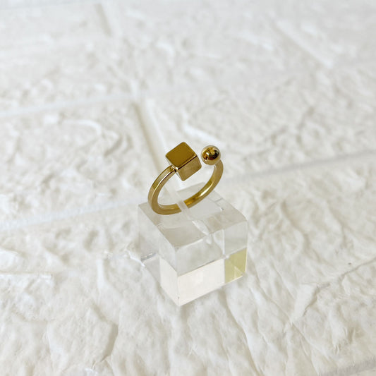 Anillo de Acero Dorado