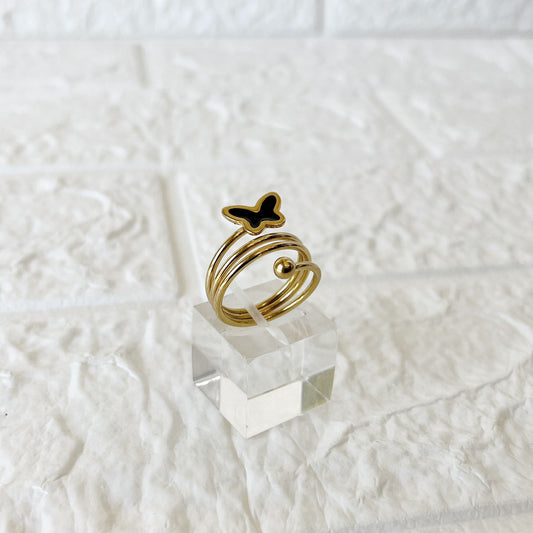 Anillo de Acero Dorado