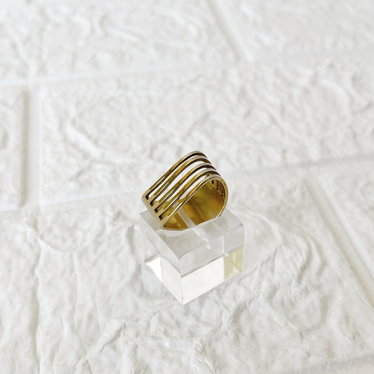 Anillo de Acero Dorado