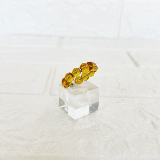 Anillo de Acero Quirúrgico y Citrino