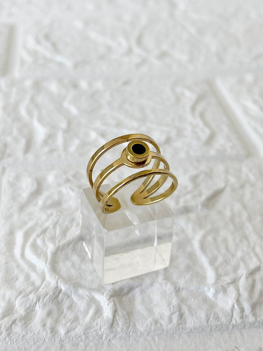 Anillo de Acero Dorado