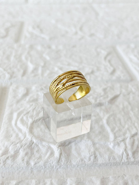 Anillo de Acero Dorado