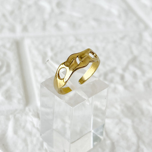 Anillo de Acero Dorado