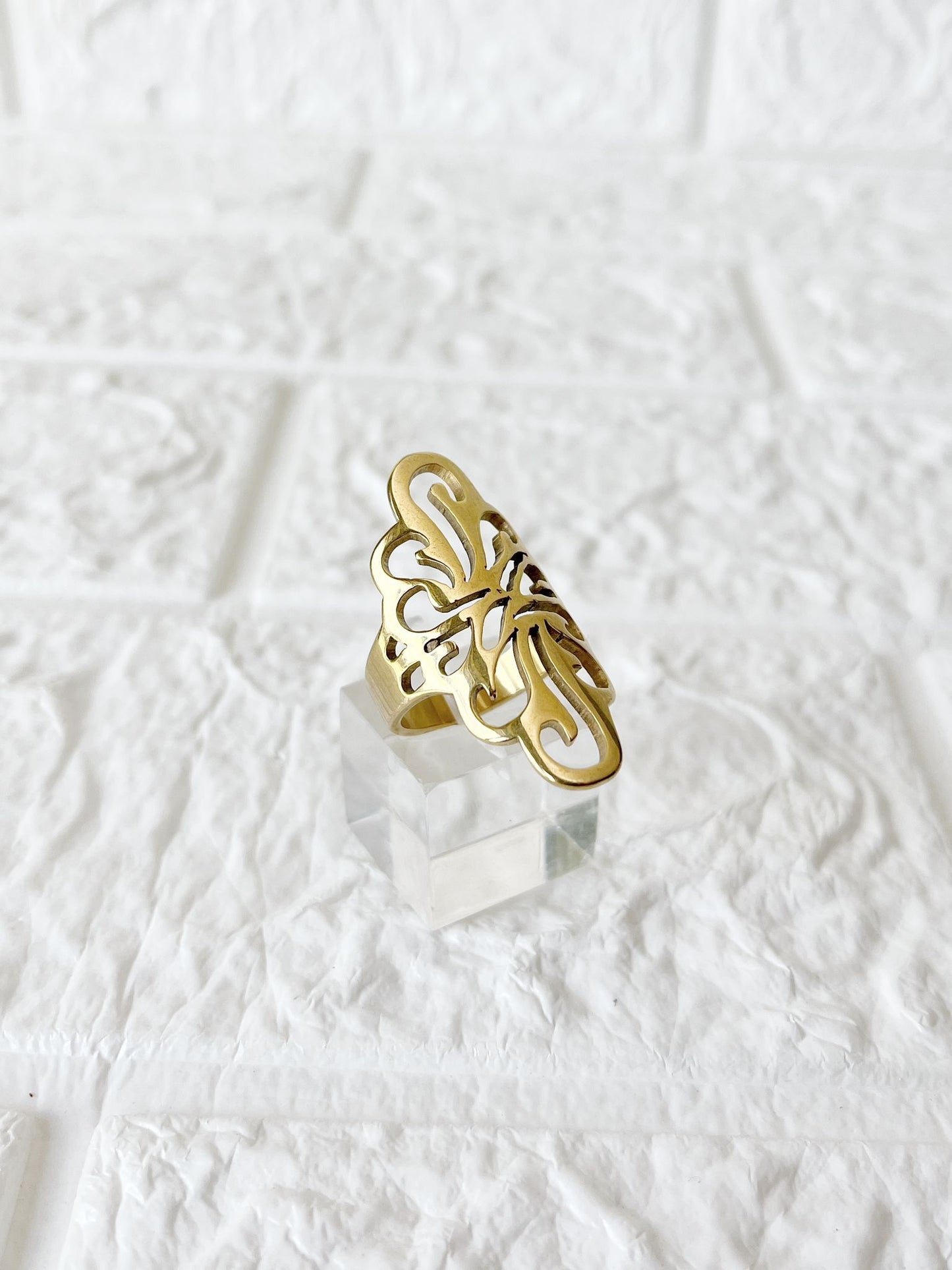 Anillo de Acero Dorado