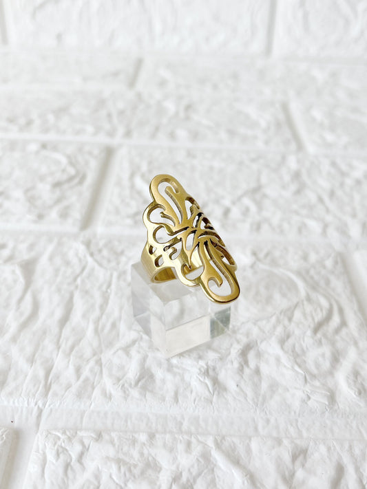 Anillo de Acero Dorado