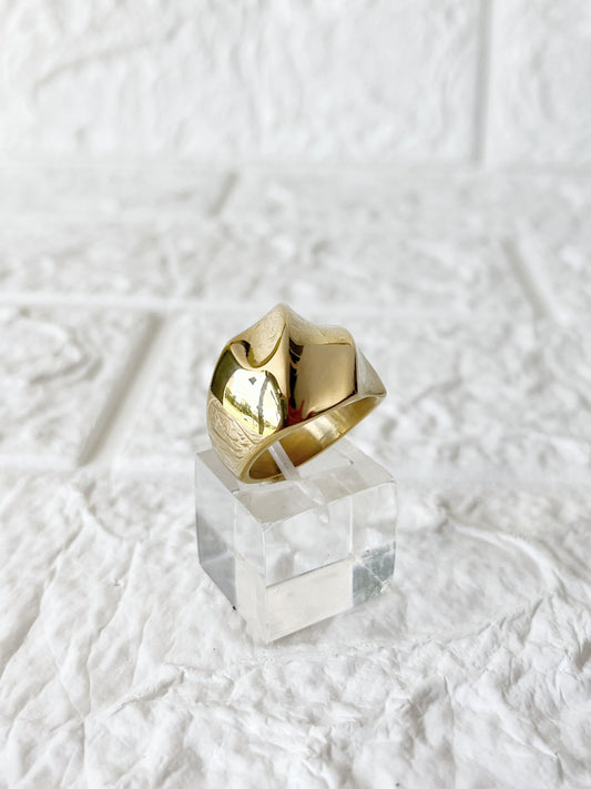 Anillo de Acero Dorado