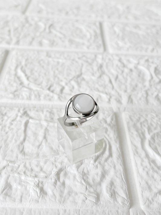 Anillo de Acero Quirúrgico y Nácar