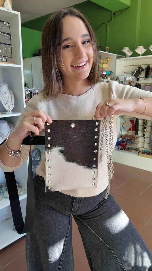 Morral de Cuero con pelos