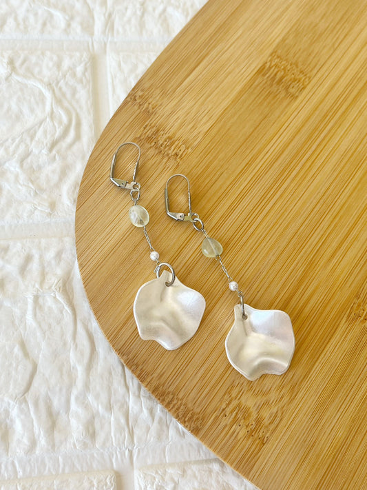 Caravanas de Acero Quirúrgico y Piedra Natural Cuarzo