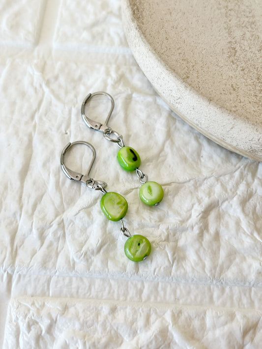 Caravanas de Acero Quirúrgico y Nácar