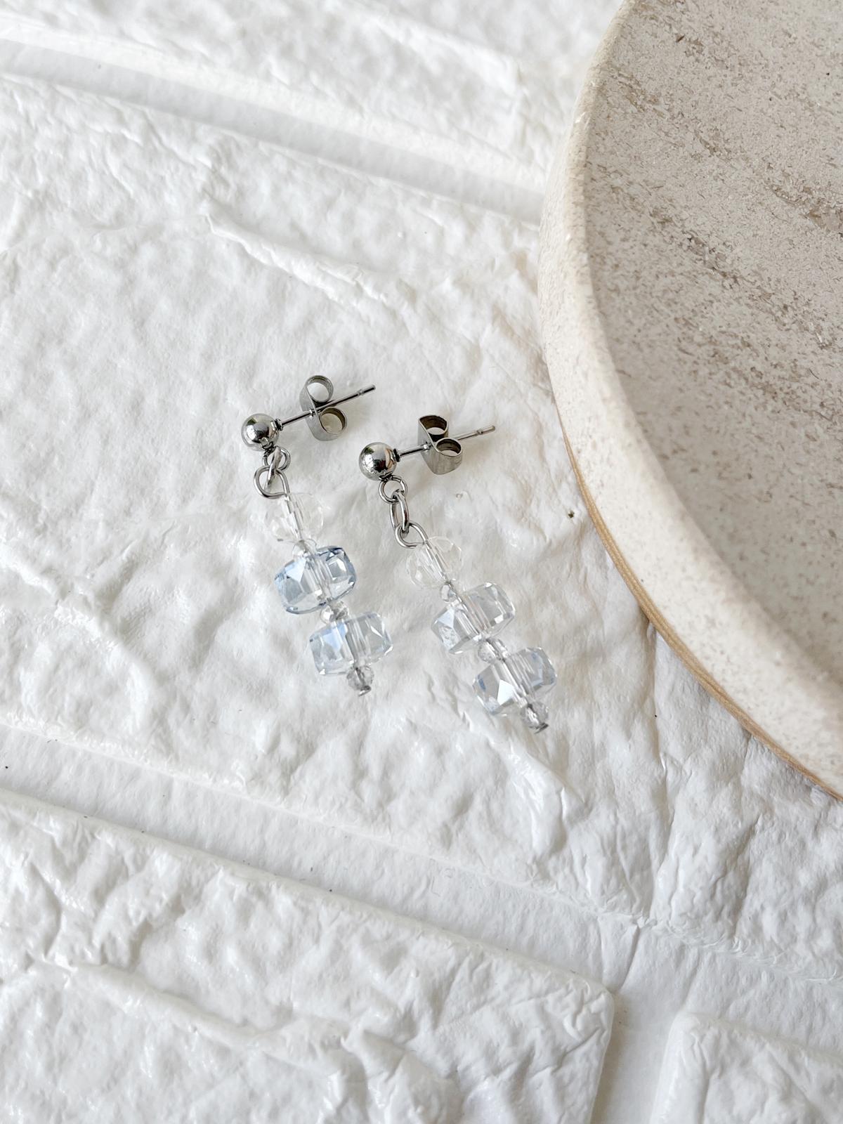 Caravanas de Acero Quirúrgico y Cristal