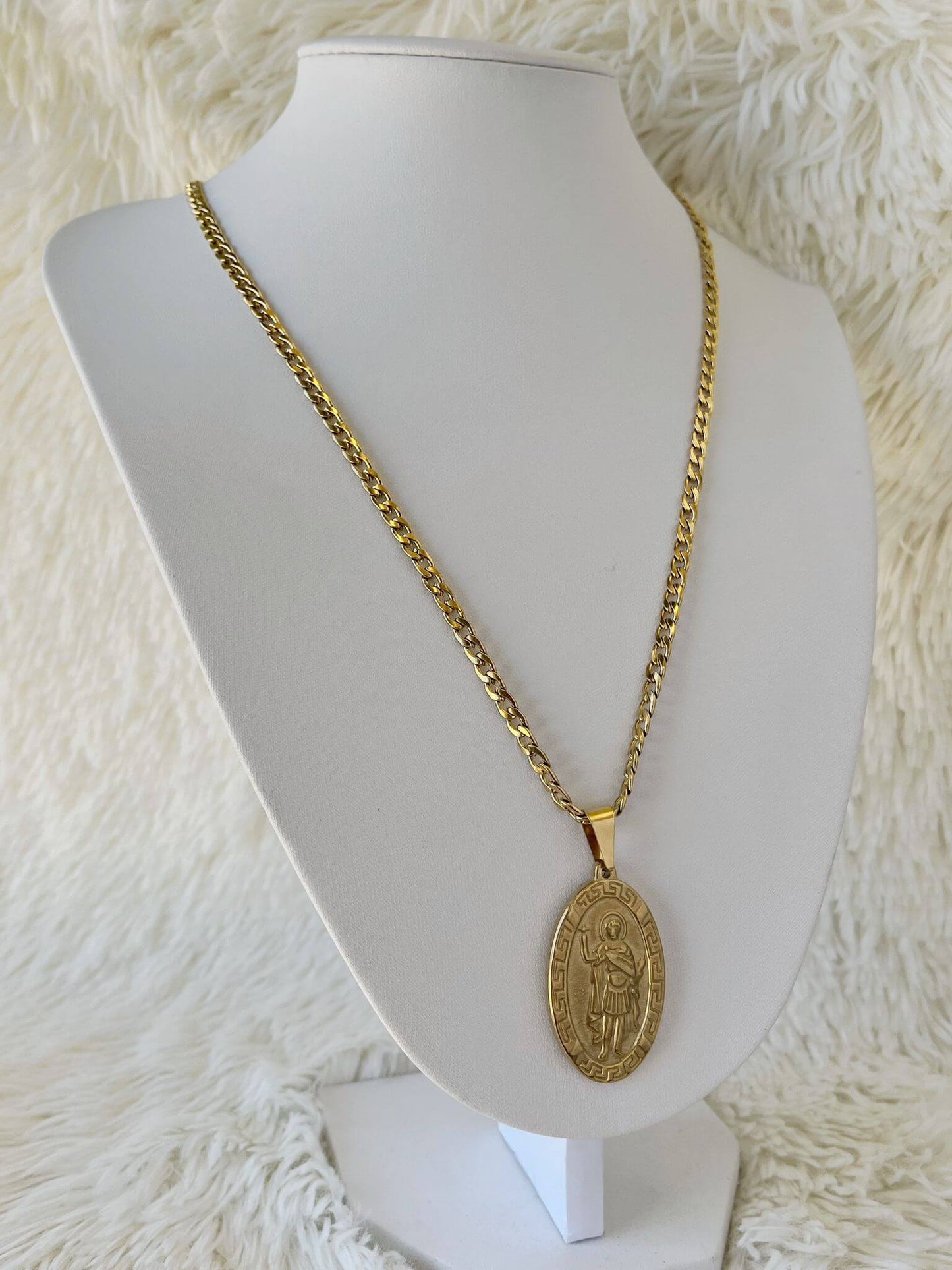 Conjunto de Acero Dorado San Expedito