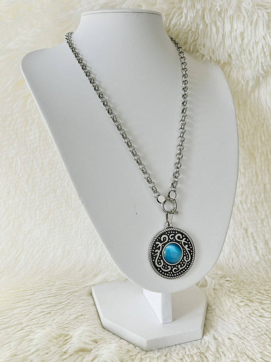 Conjunto de Acero Quirúrgico y Piedra Natural Ojo de Gato