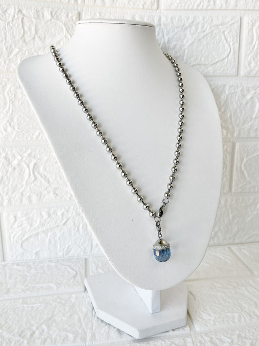 Conjunto de Acero Quirúrgico y Cristal Facetado