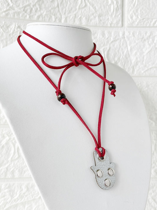 Collar Tiento de Cuero y Tachas