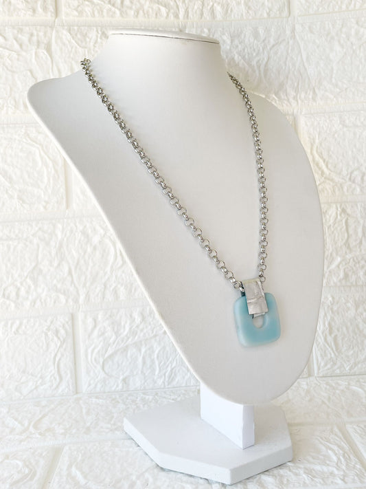 Conjunto de Acero Quirúrgico y Piedra Natural Ágata