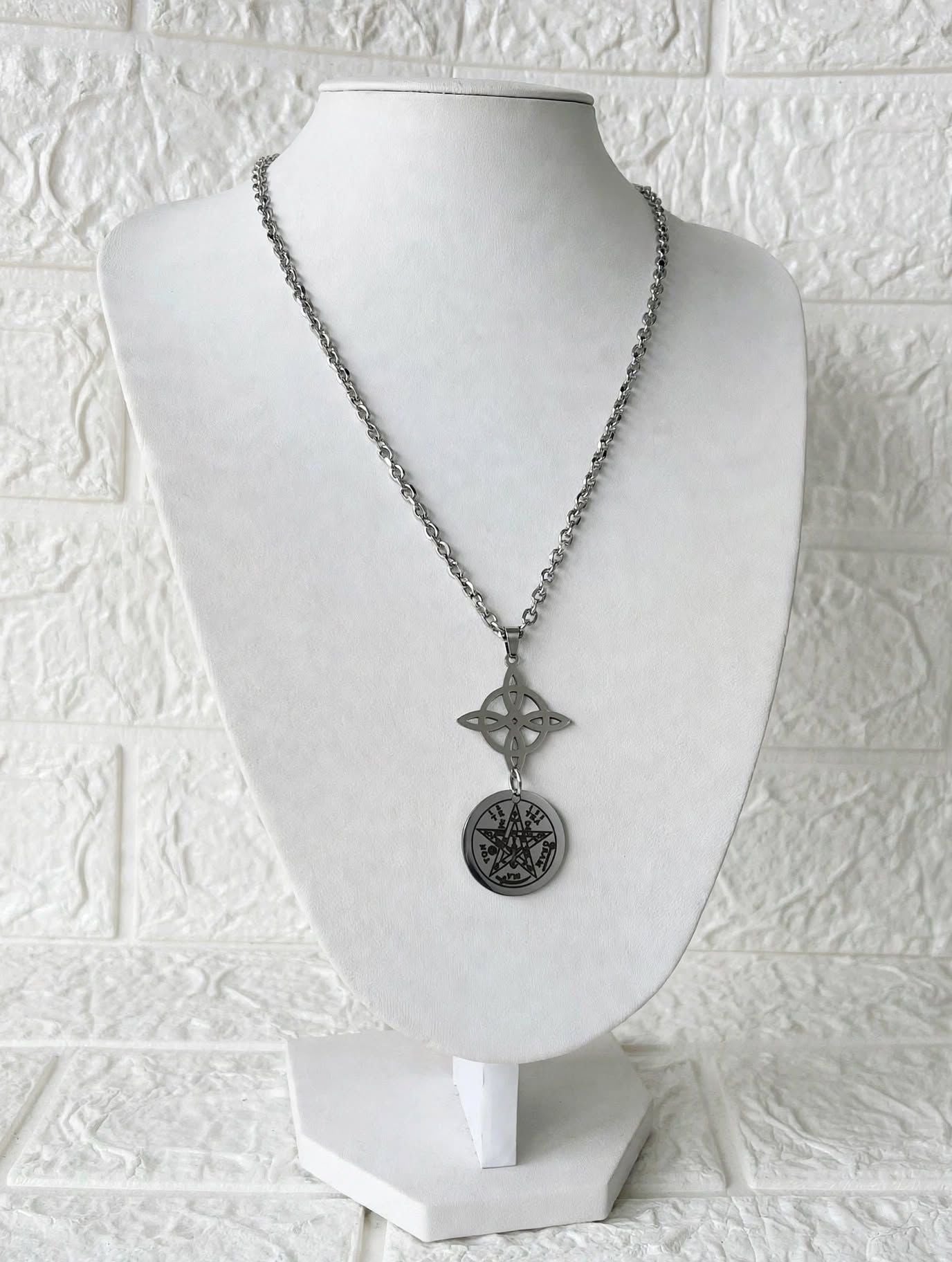 Conjunto Amuleto de Acero Quirúrgico