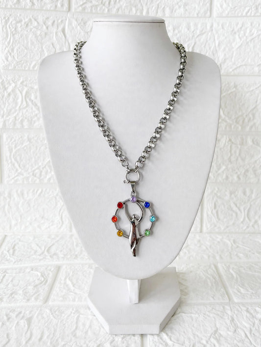 Collar de Acero Quirúrgico 7 Chakras