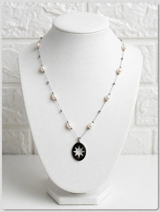 Conjunto de Acero Quirúrgico y Perlas de Río