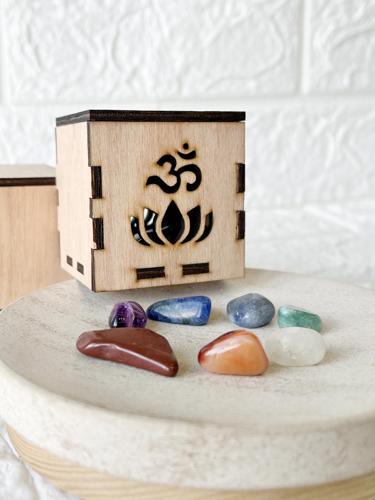 Kit 7 Chakras de Piedras Naturales