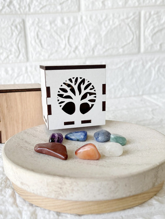 Kit 7 Chakras de Piedras Naturales